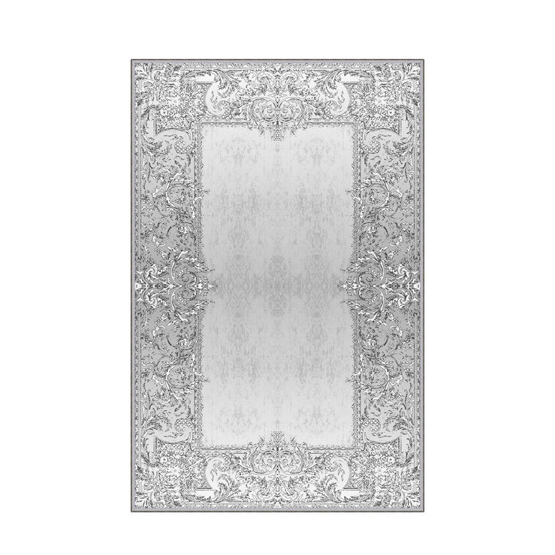 Stylish Hall Carpet 2.6 x 9.8 Feet - 100% Polyester, 0.04 in Pile Height | Antibacterial, Non-Slip PVC Felt Dot Underside | Machine Washable, 3D Digital Print | Perfect for Home Entryways & Living Spaces