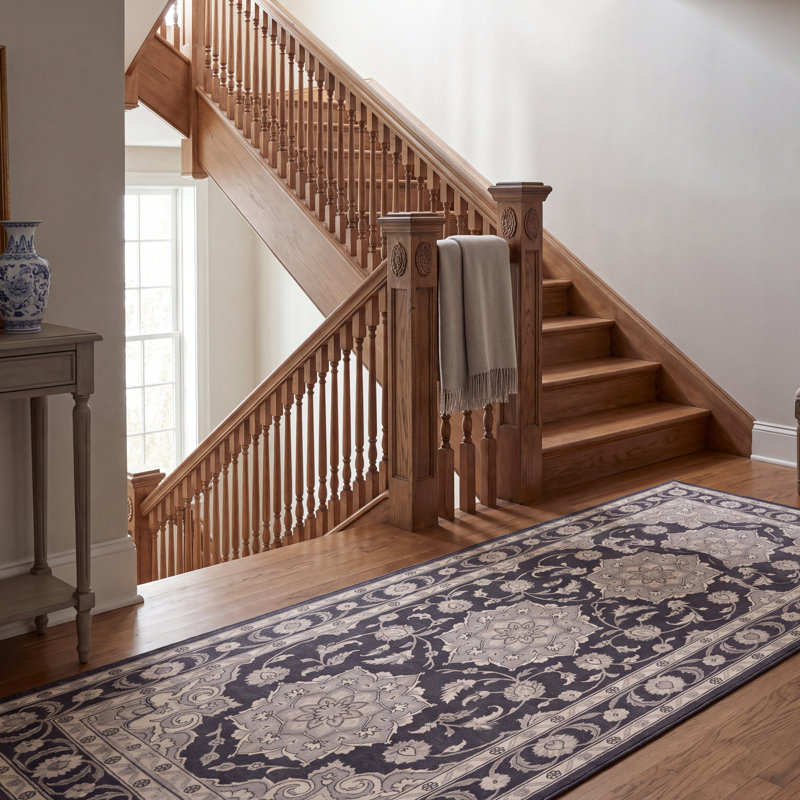 Tapis Farleigh traditionnel de style persan audacieux, gris ivoire et beige, lavable à la machine, antidérapant, à poils courts, pour l'intérieur et l'extérieur, adapté aux animaux domestiques, idéal pour le salon, la chambre, la salle à manger, l'entrée, le couloir ou le bureau.