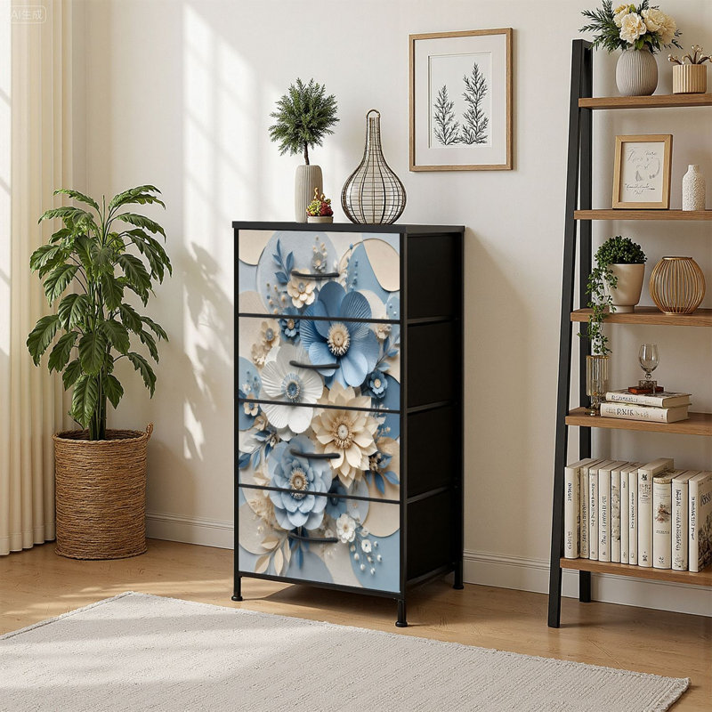 Commode de rangement verticale 4 tiroirs