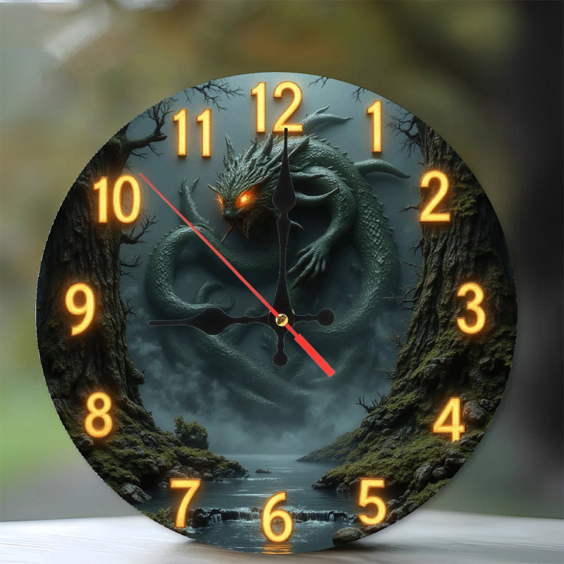 Horloge à thème dragon
