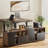 Crain 39"W - Modern File Storage Cabinet With Drawer, Adjustable Shelves And Open Storage For Home Office-675346168