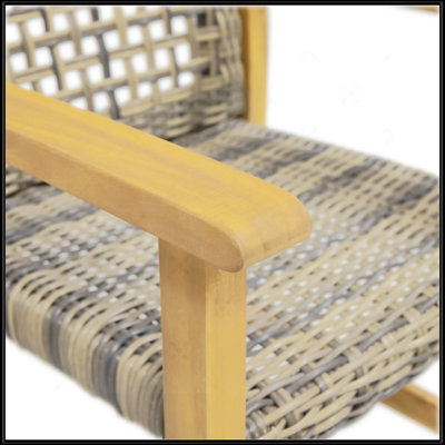 Hampton Wood And Wicker Dining Chair