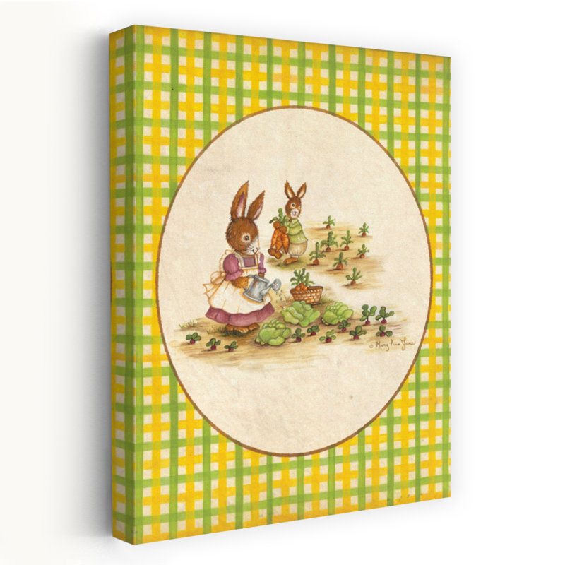 Bunnies In The Secret Garden, H 48 po x l 32 po