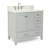 Cambridge 37'' Single Bathroom Vanity with Carrara Marble Top-26337880-132471783