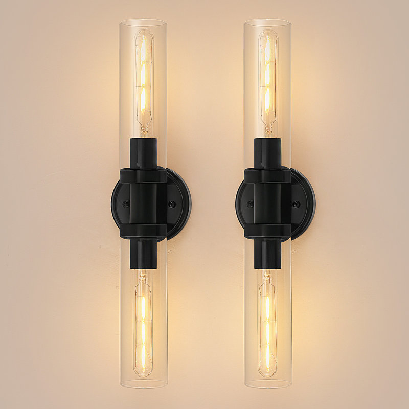 Glass Wall Sconces, Vanity Lights for Bathroom