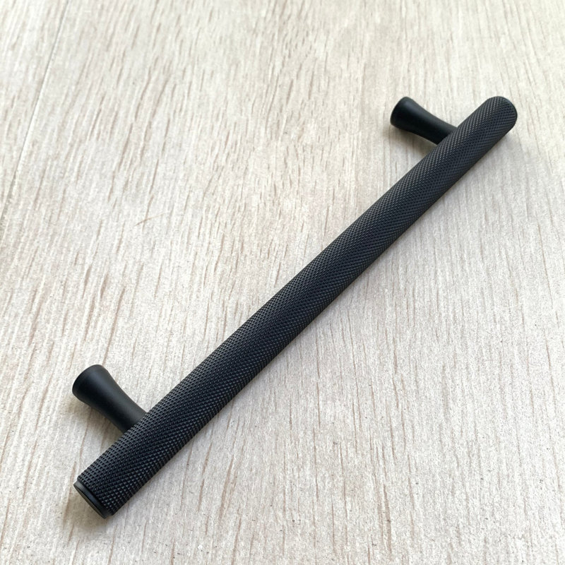 Texture 5" Center to Center Bar/Handle Pull, Matte Black, 5"