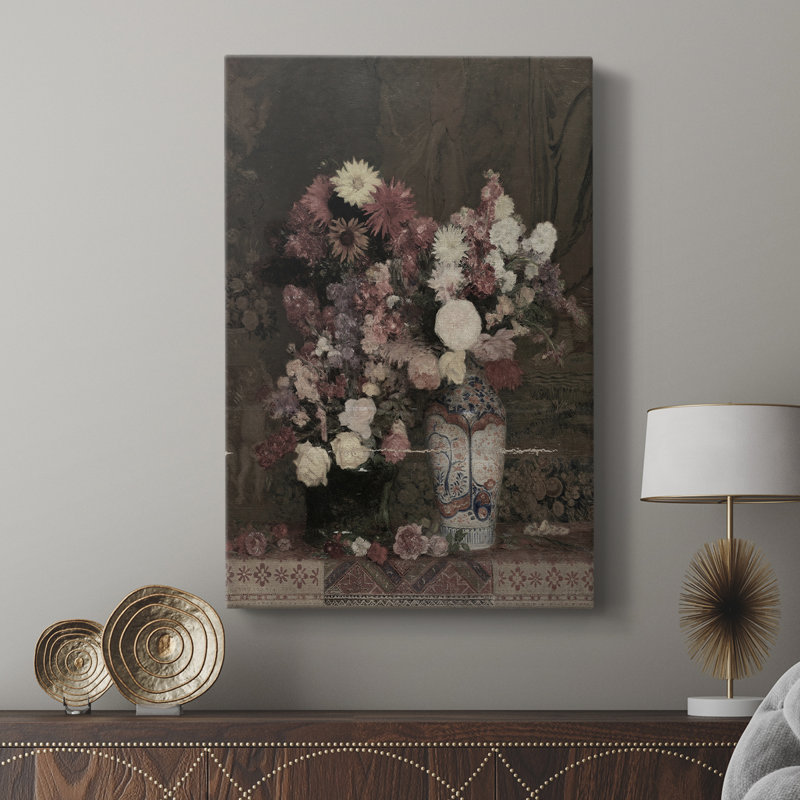 Motif floral rétro Cxxi, H 12 po x l 8 po