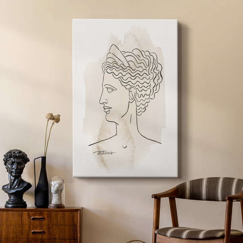 Bustes grecs VI - galerie Cavas sur mesure, H 60 po x l 40 po