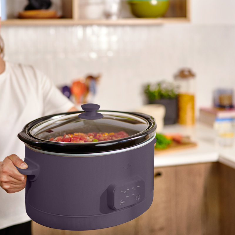 Bella 6.0 QT Programmable Slow Cooker, Plum