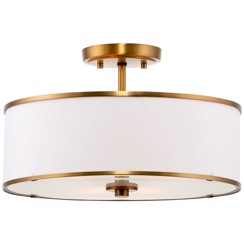 Razik Fabric Semi Flush Mount