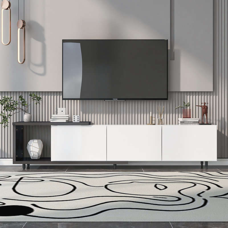 Meuble télé moderne et élégant, Blanc