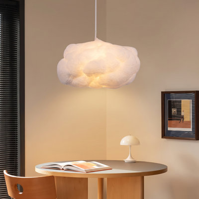 Entrekin 1 - Light White Schoolhouse Pendant