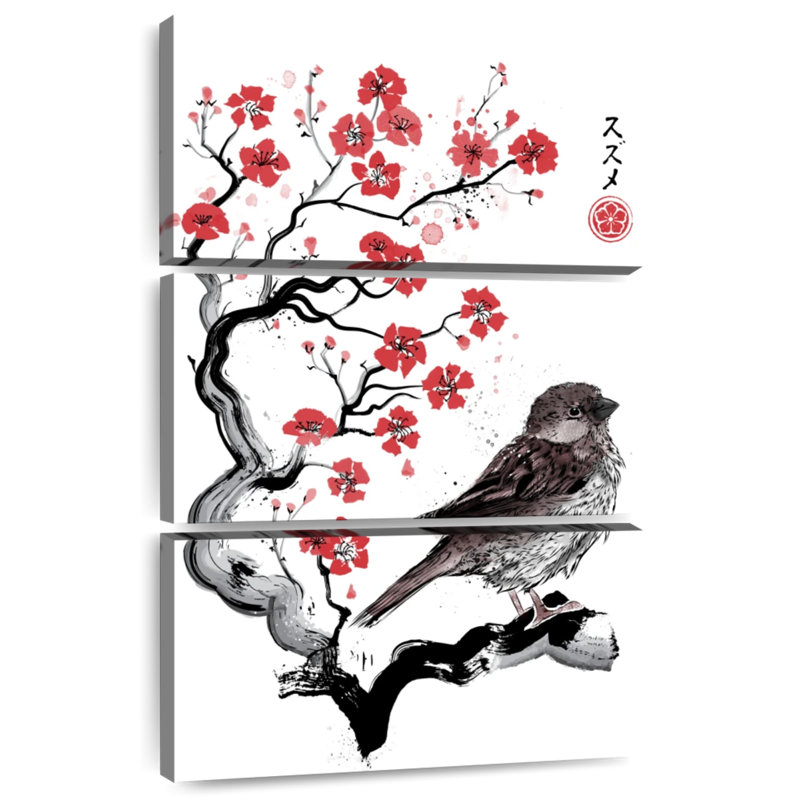 Brampt Little Sparrow Sumi-E
