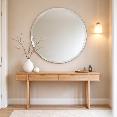 Circle Wall Makeup / Shaving Mirror