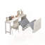 Lit simple escamotable avec bureau ajustable et coussin pliable pour chambres d'amis et petits espaces