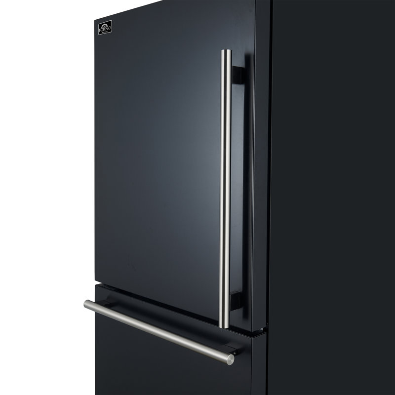 Réfrigérateur à congélateur inférieur autoportant 2 pièces 62 pouces Forno Milano, 34,4 pieds cubes,, Noir