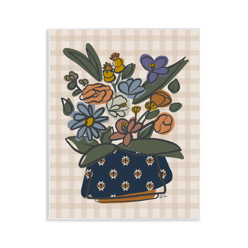 Plaque murale Little Garden Bouquet, design par Beki Marquardt