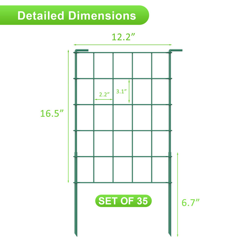 GREEN Garden Fence 35 Panels 35PCS