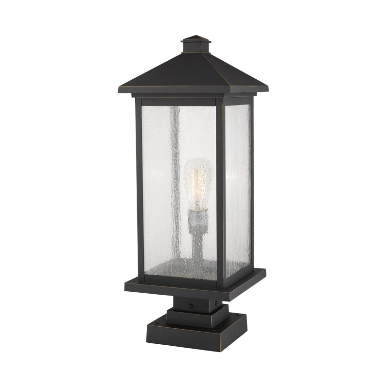 Luminaire suspendu à 1 lumière Lovette, Bronze huilé