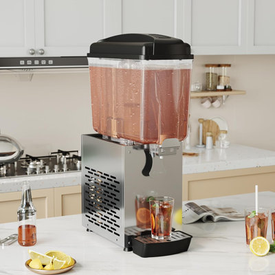 18L Commercial Beverage Dispenser – Iced Tea & Juice Machine, Fast Cooling, Easy to Clean, Perfect for Restaurants, Hotels, and Parties, 115V