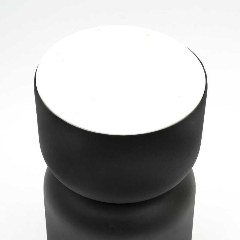 Table d'appoint moderne, 22" H x 12" W x 12" D, Black