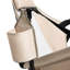 Chaise de camping pliante portative avec construction - kaki pliable et porte-gobelet, confortable pour les voyages en plein air