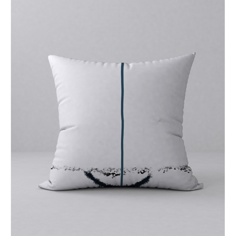 Abstract Reversible Throw Pillow, 24" x 24"