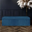 Safar Large Plush Velvet Ottoman Storage Box with Plain Lid Multi Functional Upholstered Blanket Box-116779910-116779939