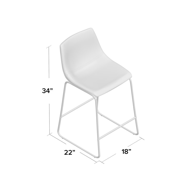 Tabouret de bar 28,5 po Mccoll, Tabouret (hauteur de l'assise : 28,5 po), Gris
