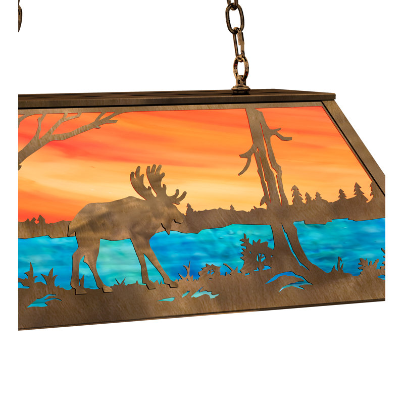 Luminaire suspendu 33 po Aloah, Cuivre antique