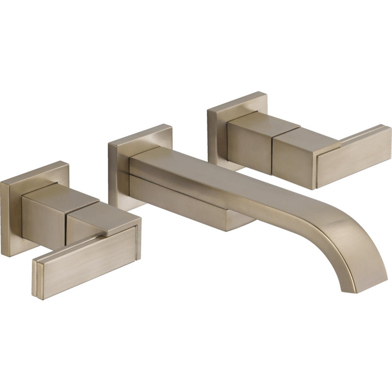 Siderna® Widespread Bathroom Faucet, Brushed Nickel, 1.2, Lever