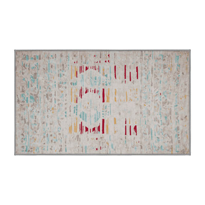 Machine Washable Gray Area Rug