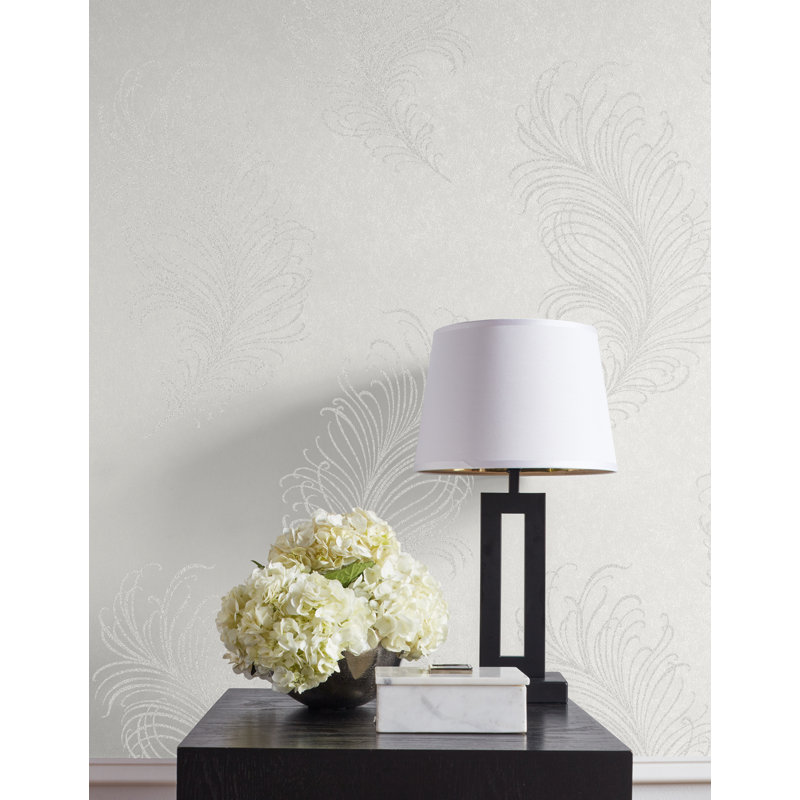 Dilsen 10.05m x 53cm Wallpaper Roll, White