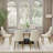 6 - Person Sintered Stone Tabletop Dining Table Set With Upholstered Pu Leather Chairs-1837590022-1826485945
