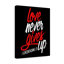 Love Never Gives Up 1 Corinthians 13 - Wrapped Canvas Print-62784761