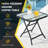 18 Inch Square Patio Bistro Table With Rustproof Frame