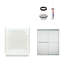 Ensemble 60" W x 73.75" H Framed Rectangle Sliding Shower Stall and Base Included-670768003-563040073