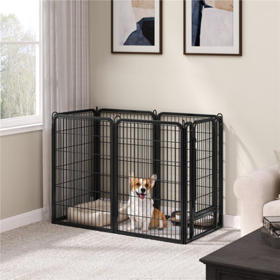 100cm H 6 Panel Metal Exercise Pen With Door