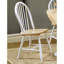 Chaises d'appoint de 4 - Mélange de couleurs naturelles brun et blanc