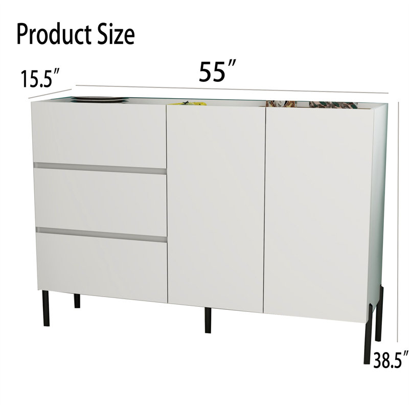 Prestine 55'' Sideboard