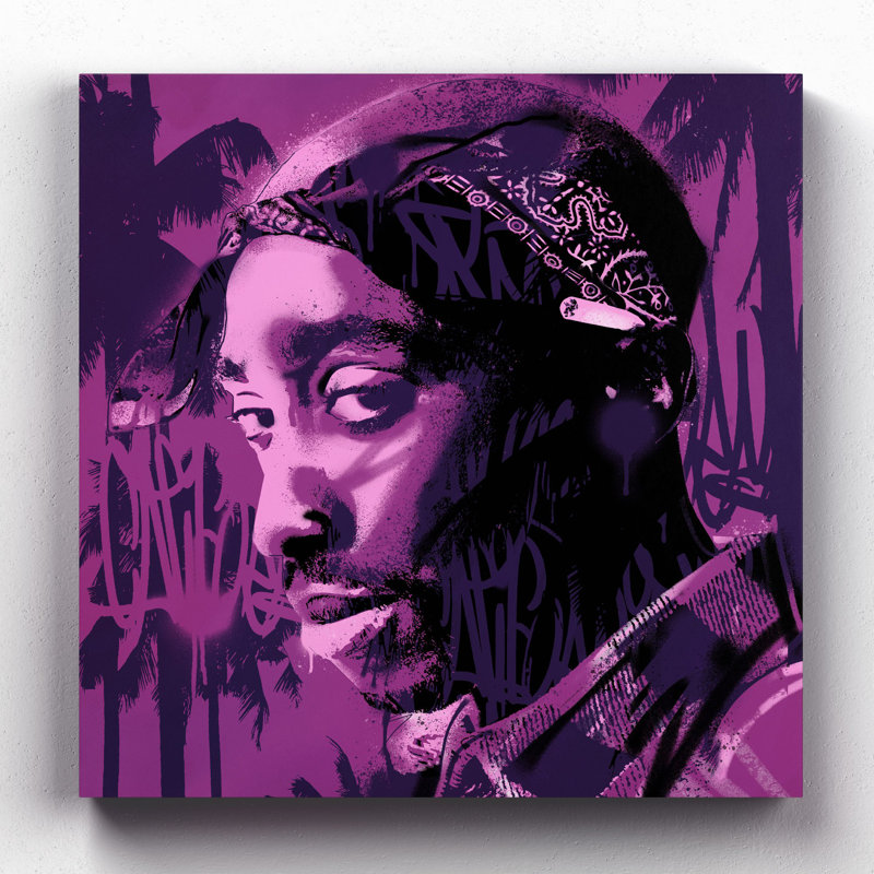 Tupac West Coast - Print, 81cm H x 81cm W x 0.2cm D, Unframed
