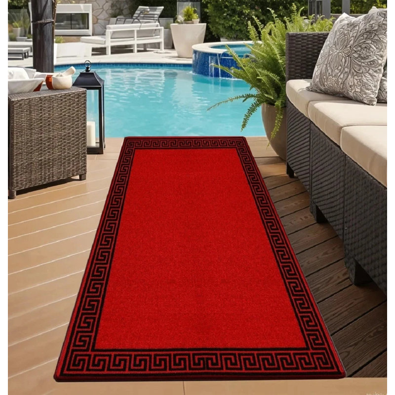 Geometric Indoor / Outdoor Area Rug, Rectangle 40 x 60 cm