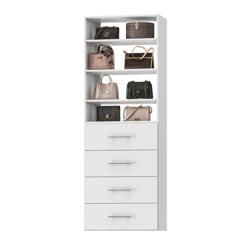 Système de garde-robe modulaire, conception polyvalente et personnalisable pour un rangement et une organisation efficaces