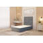 Asterin Divan Bed Base with 54" Floor Standing Headboard Plush Velvet-902508419-901826482-902508523