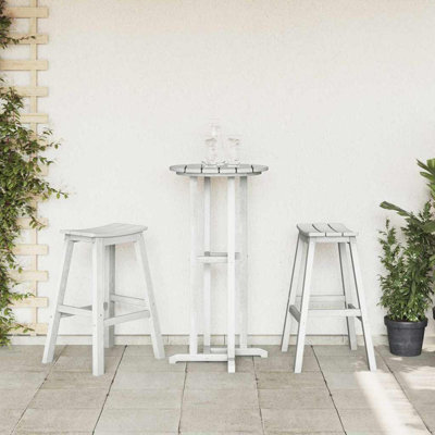 Vidaxl Garden Bar Set 3 Pcs HDPE