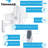 Tornado 2 Pack 16 Inch Oscillating Wall Mount Fan Remote Control 3 Speed Cord UL Safety Listed