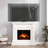 Electric Fireplace With Mantel, 43"W×11"D×40"H-1069481024