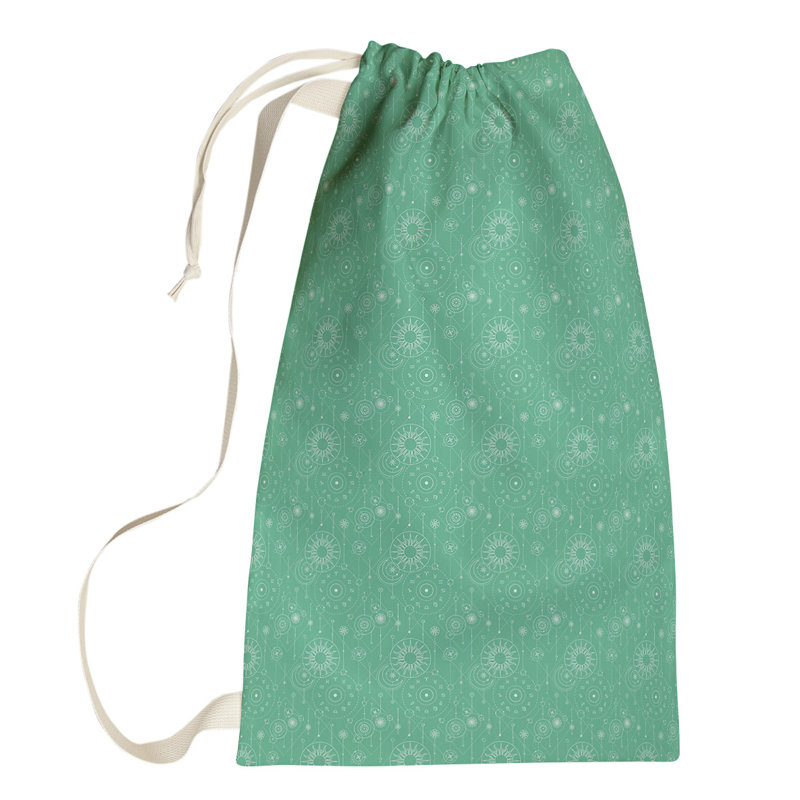 Sac à linge astrologie, Petit (H 64 po x l 20 po x P 1,5 po), Vert