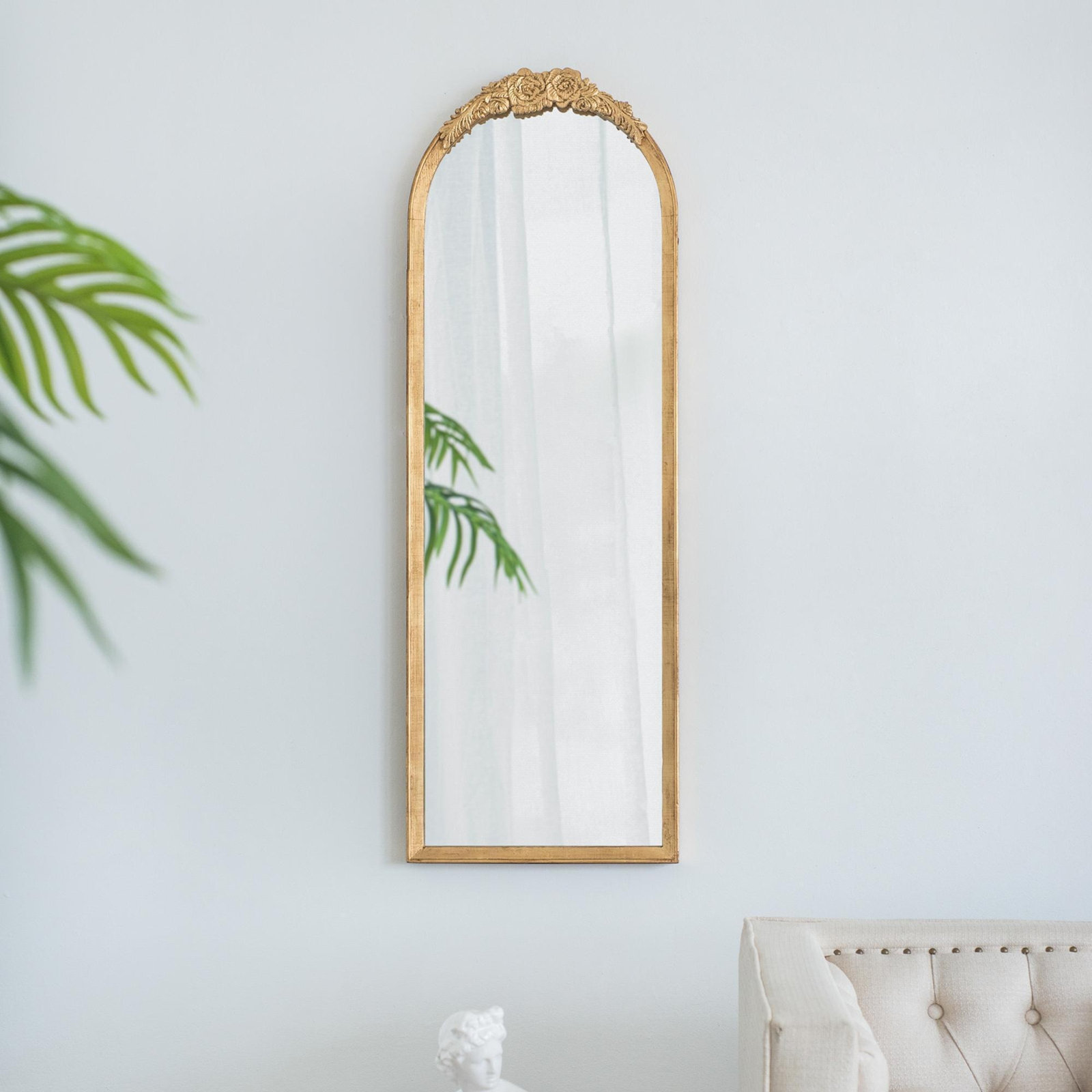 Langosta Mirror, Gold, 56"H x 19"W