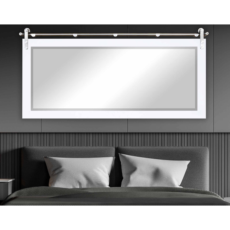 Lynd MDF Flat Wall Mirror, White